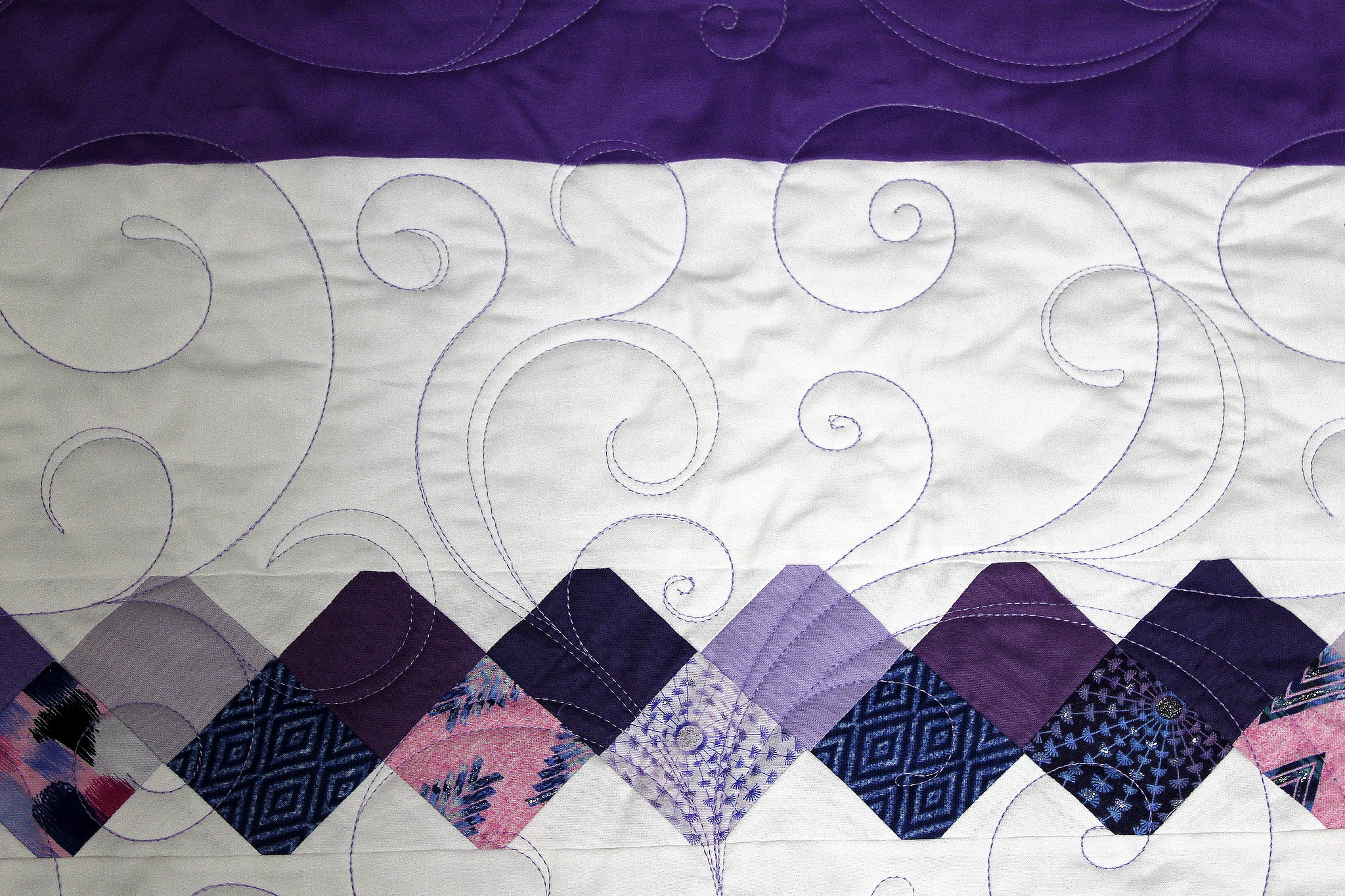 Patti’s Purple Patchwork Quilt