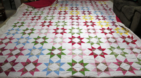 Janice’s Polka Dot Star Quilt