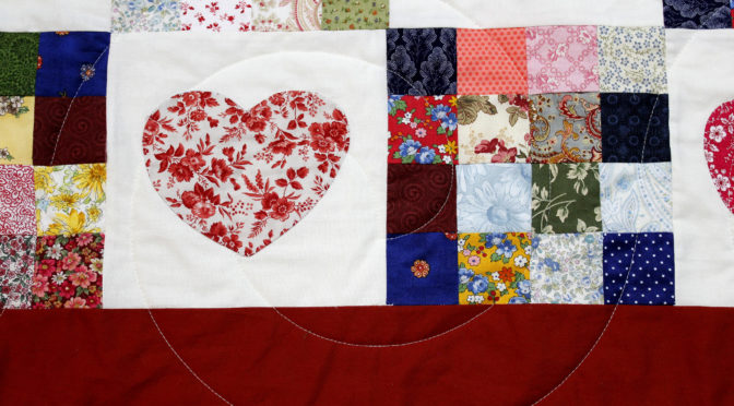 Lynelle’s Patchwork Hearts Quilt