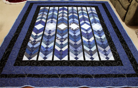 Patti’s Blue Braided Quilt