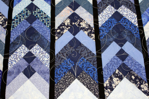 Patti’s Blue Braided Quilt