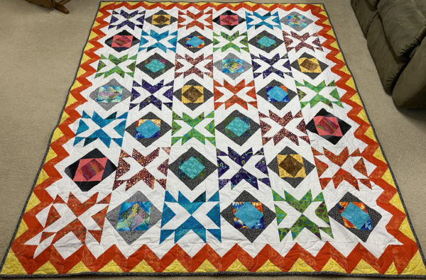 Linda’s Colorful Batik Quilt