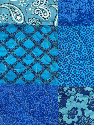 Myrtie’s Blue Sea Shell Quilt