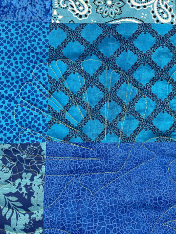 Myrtie’s Blue Sea Shell Quilt