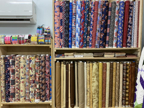 Wide Fabric Selection at Lady Bird Quilts