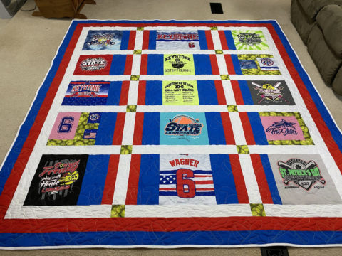 Amberlea’s Softball T-Shirt Quilt