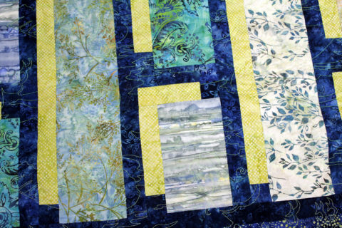 Batiks and Fish Quilt