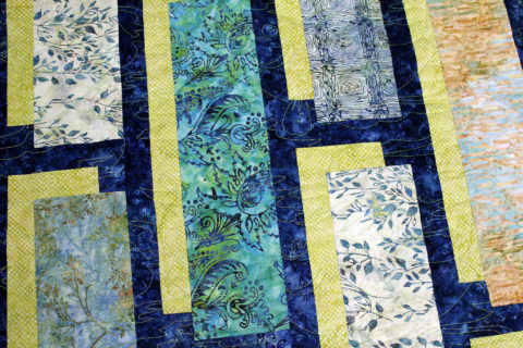 Batiks and Fish Quilt