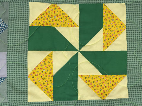 Antionette’s Pinwheels on The Green Quilt