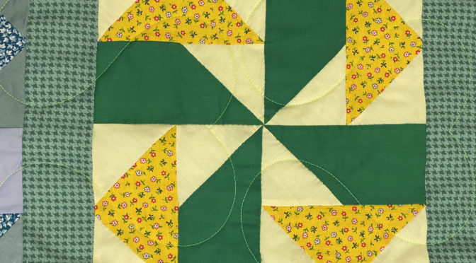 Antionette’s Pinwheels on The Green Quilt!