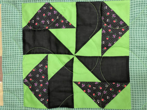 Antionette’s Pinwheels on The Green Quilt