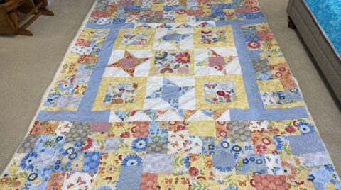 Flowers and Butterflies Quilt by Carol