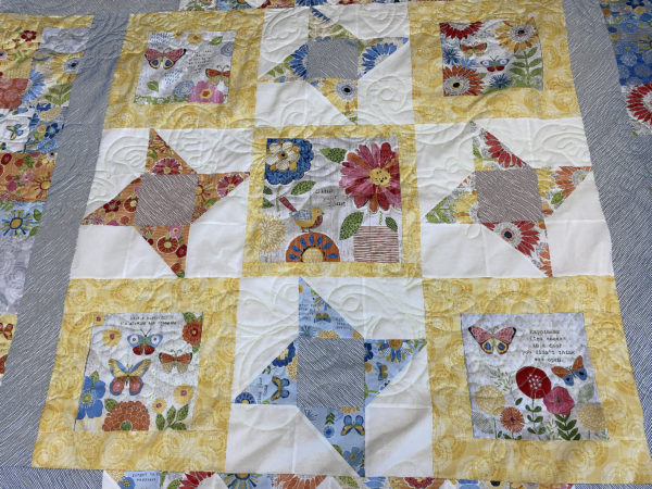 Flowers and Butterflies Quilt by Carol