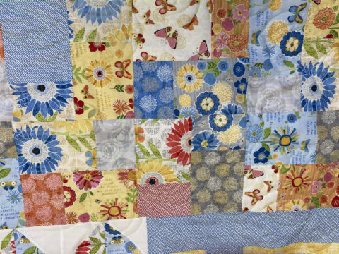 Flowers and Butterflies Quilt by Carol