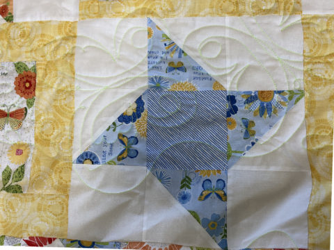 Flowers and Butterflies Quilt by Carol