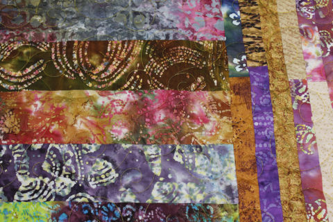 Vickie’s Big Bold Batik Quilt