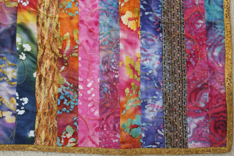 Vickie’s Big Bold Batik Quilt