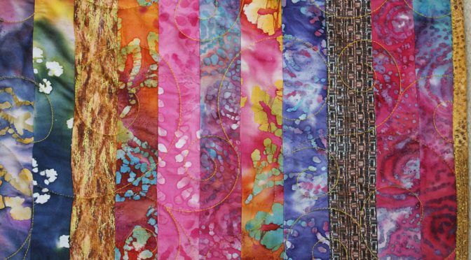 Vickie’s Big Bold Batik Quilt
