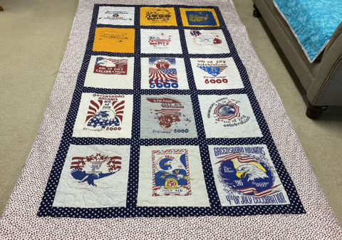 Patsy’s Greensboro, FL 4th of July T-Shirt Quilt