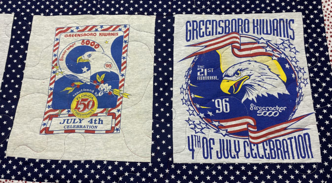 Patsy’s Greensboro, FL 4th of July T-Shirt Quilt!