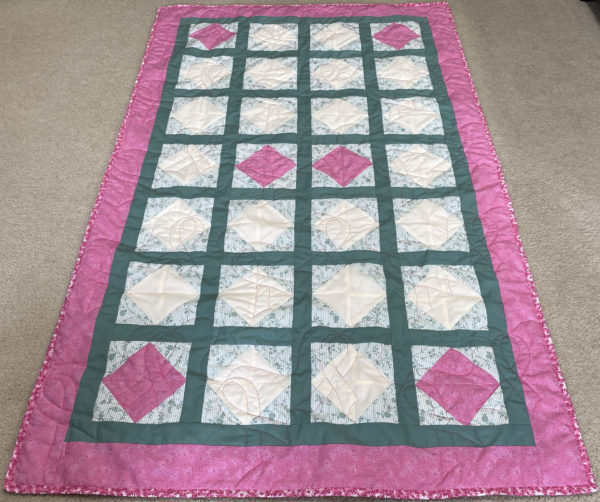 Breast Cancer Awareness Throw by Angie Pitts