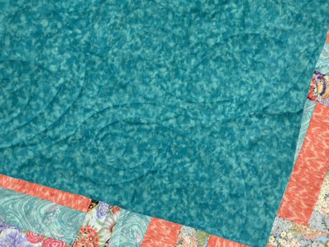 Bonnie’s Teal and Orange Quilt