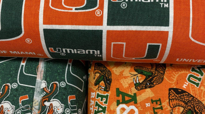 Miami and FAMU Fabric Is Here!
