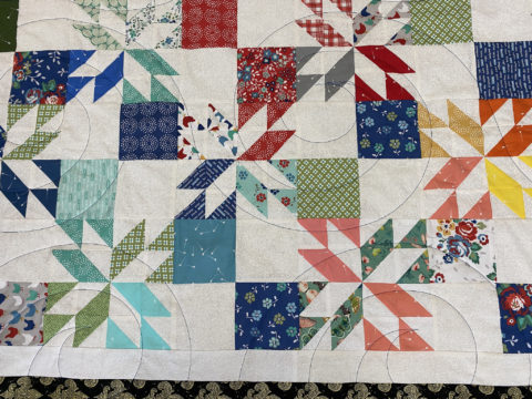 Melanie’s Multicolor Hunter’s Star Quilt