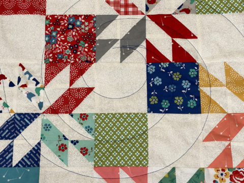 Melanie’s Multicolor Hunter’s Star Quilt