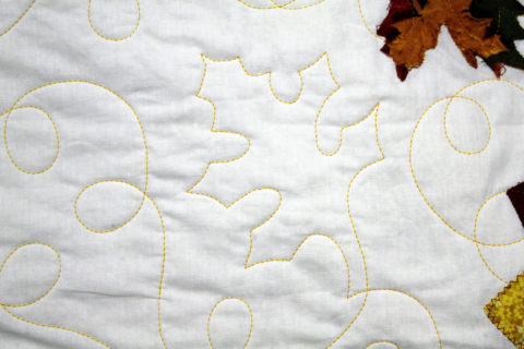 Sue’s Fall Dresden Plate & Appliqué Quilt