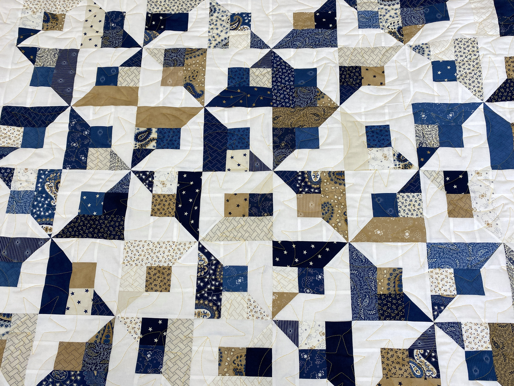Abigail’s Blue and Gold Quilt