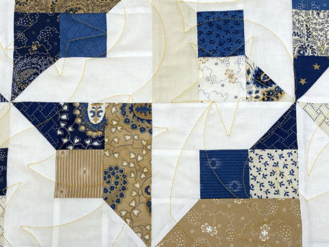 Abigail’s Blue and Gold Quilt