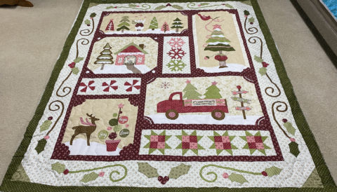 Ann’s 2020 Appliqué Christmas Throw