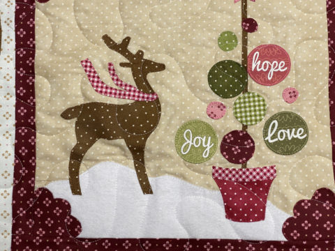 Ann’s 2020 Appliqué Christmas Throw