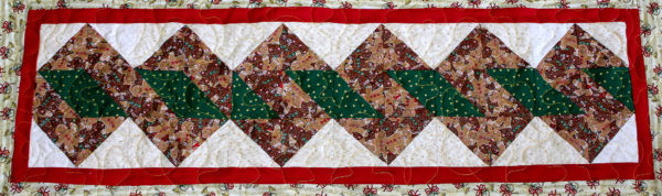 Christmas Table Runner by Sue Coe