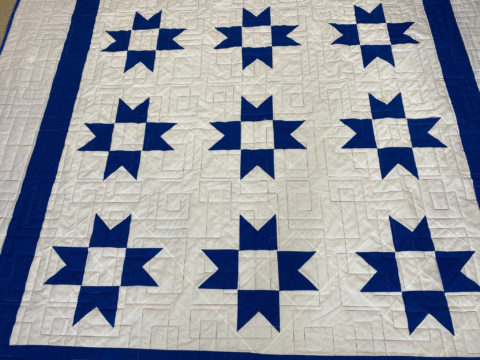 Patti’s Blue & White Ohio Star Quilt