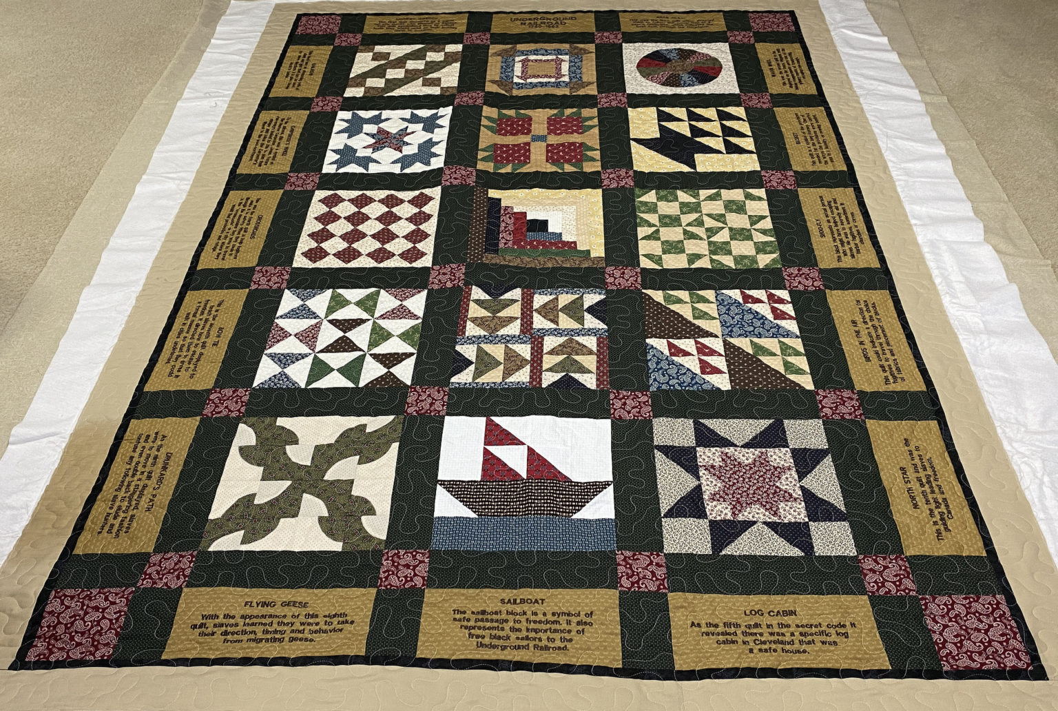 Sue’s Underground Railroad Quilt Lady Bird Quilts