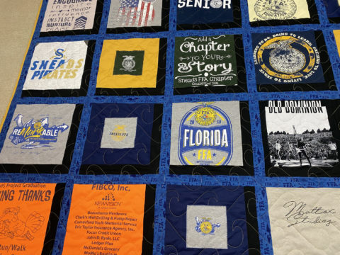 Senior T-Shirt Quilt featuring FFA