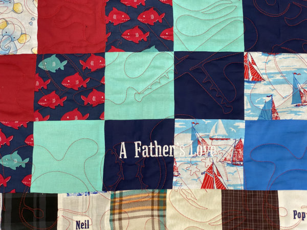 Christie’s “A Father’s Love” Quilt