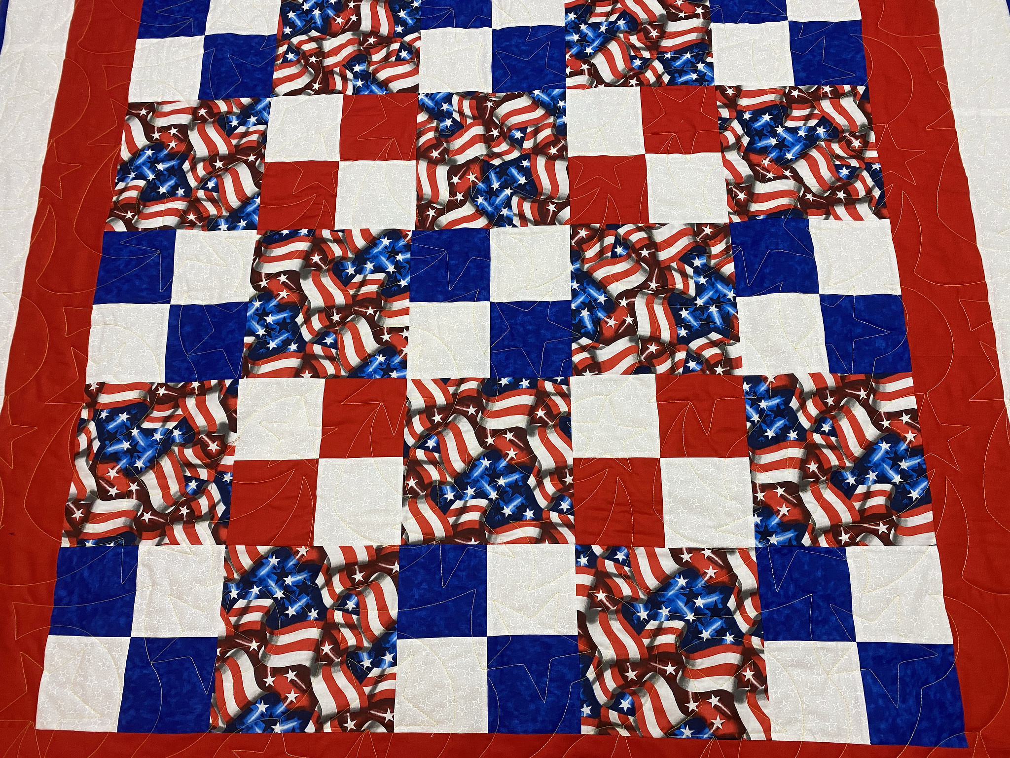 Carole’s Red, White & Blue Quilt