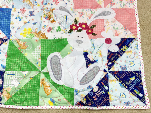Darlene’s Bunny Quilt for Audry by Jeanne