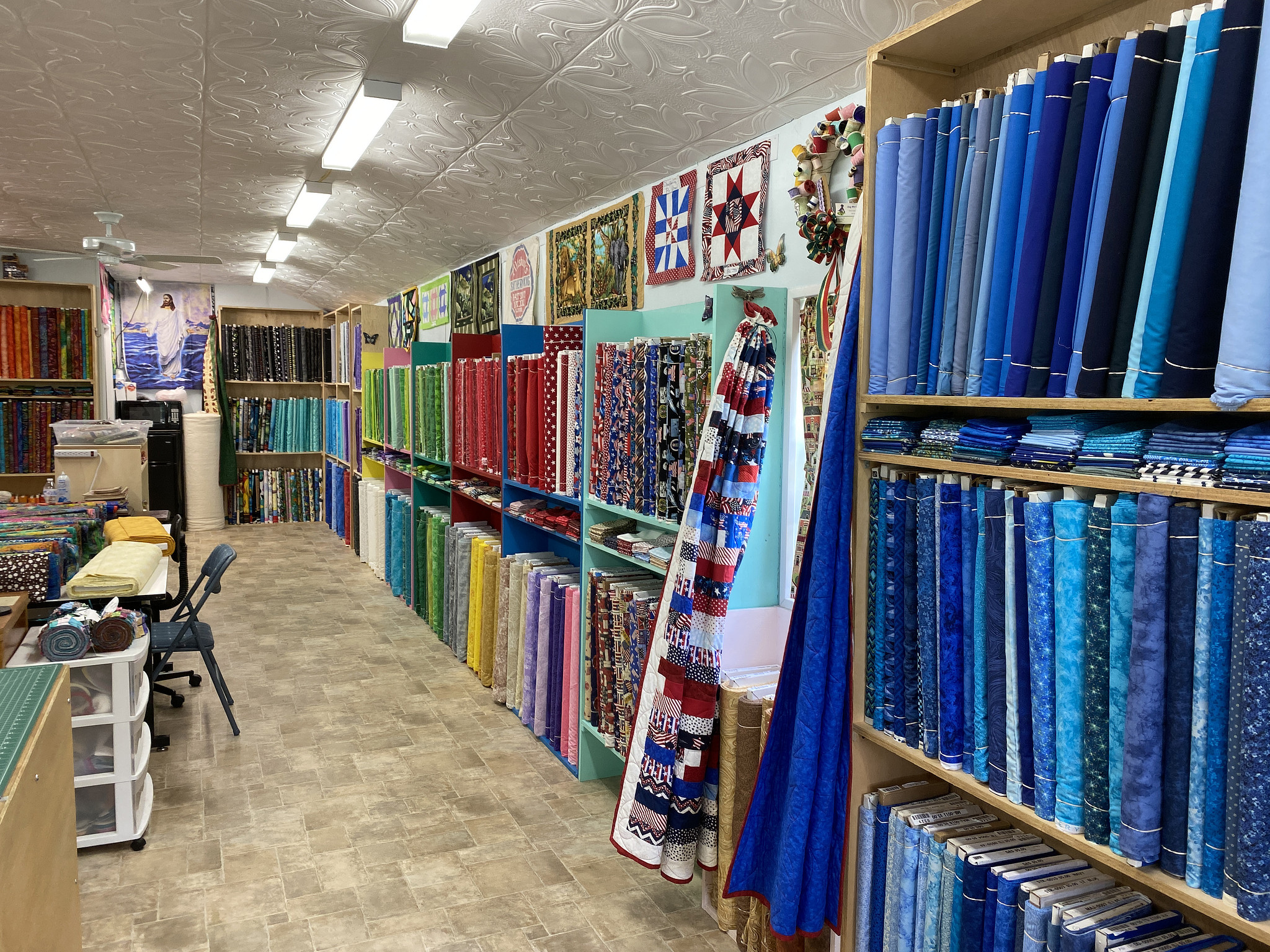 Fabric at Lady Bird Quilts