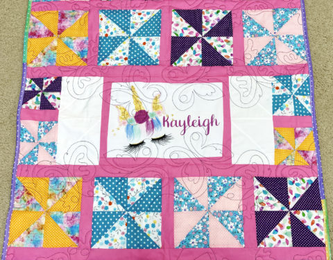 Pretty N Pink Pinwheel Quilt by Lywanda