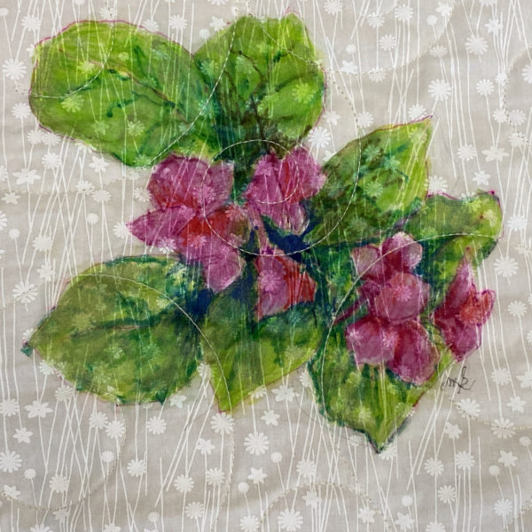 Minnie’s Hand Painted Flowers Throw