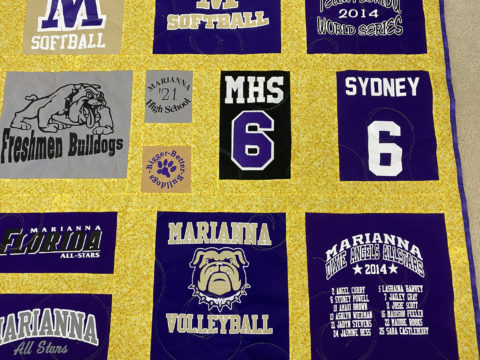 Marianna Bulldogs T-Shirt Quilt for Sydney