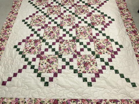 Bonnie’s Floral Irish Chain Quilt