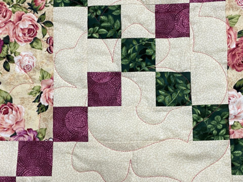 Bonnie’s Floral Irish Chain Quilt