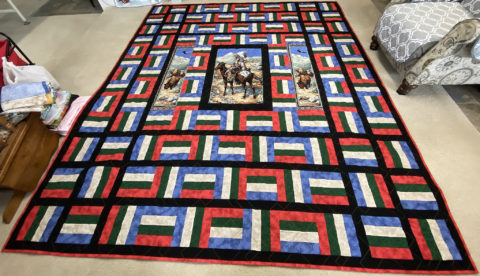 Native Chief Quilt for Pug