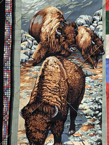 Native Chief Quilt for Pug