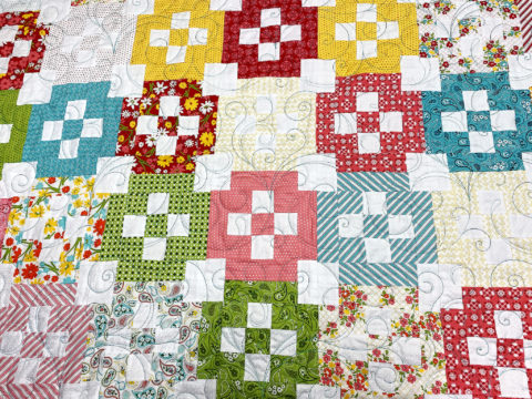 Sarah’s Bordered Nine Patch Quilt